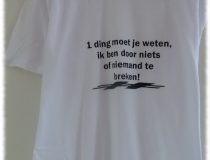shirt met tekst
