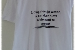 shirt met tekst